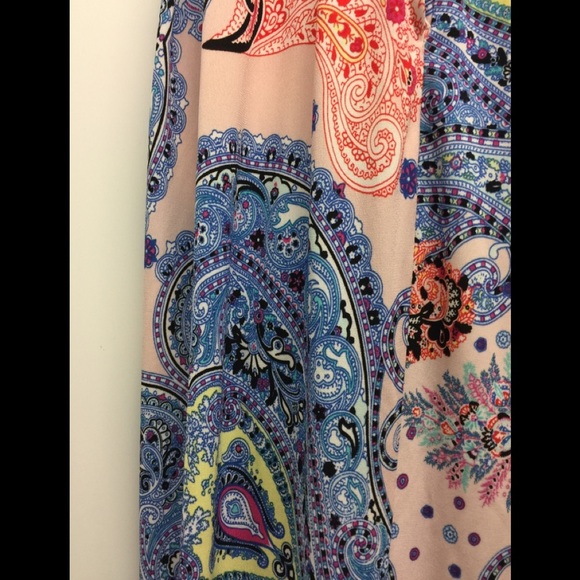 NWT Express Blue Paisley Track Pants - Picture 4 of 12